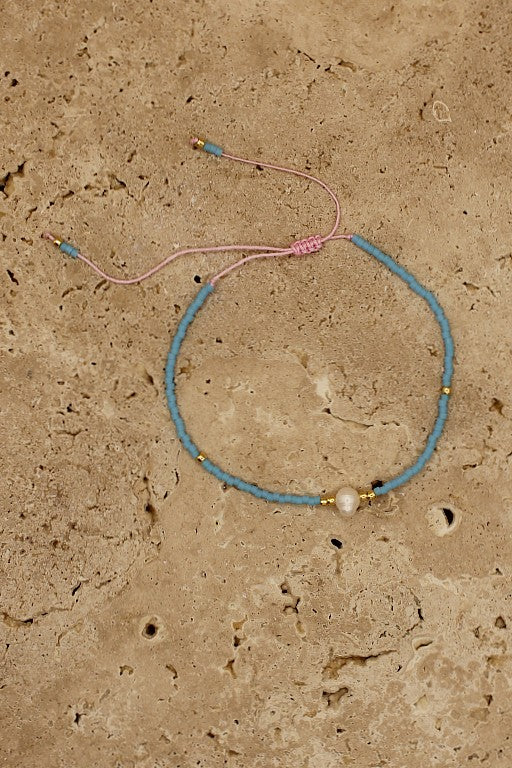 Misa Cord Bracelets - Turquoise / Blush